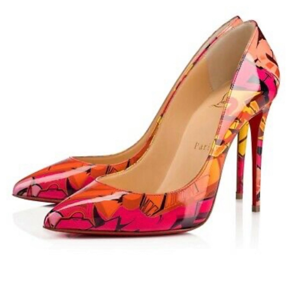 $825 NWB Christian Louboutin Metrograf Graffiti Pumps EU 39